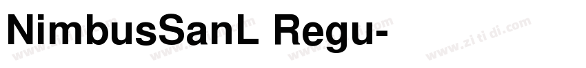 NimbusSanL Regu字体转换